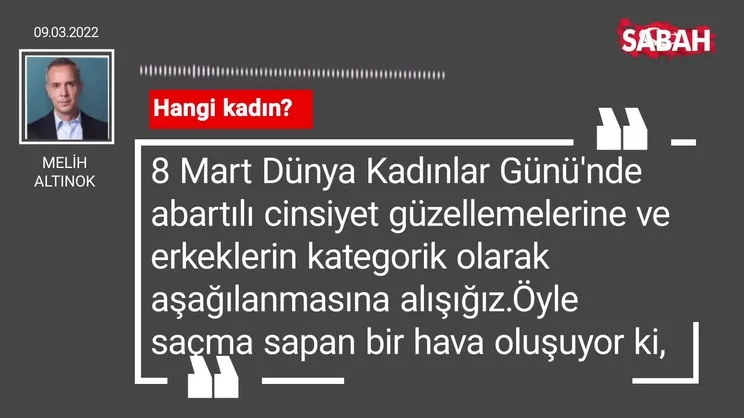 Melih Altınok | Hangi kadın?