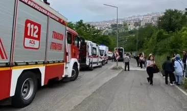 Trabzon'da dolmuş şarampole uçtu: 5 yaralı #trabzon