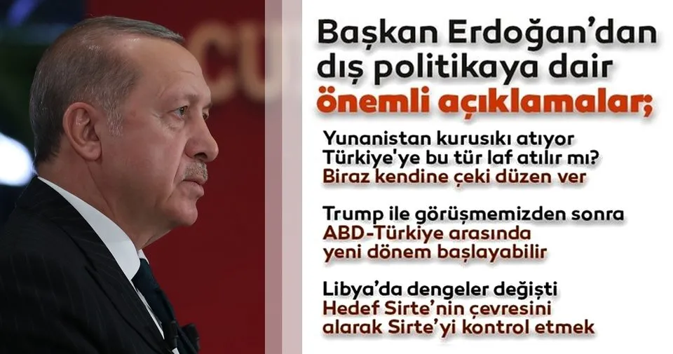 Başkan Erdoğan'dan dış politikaya dair önemli açıklamalar!