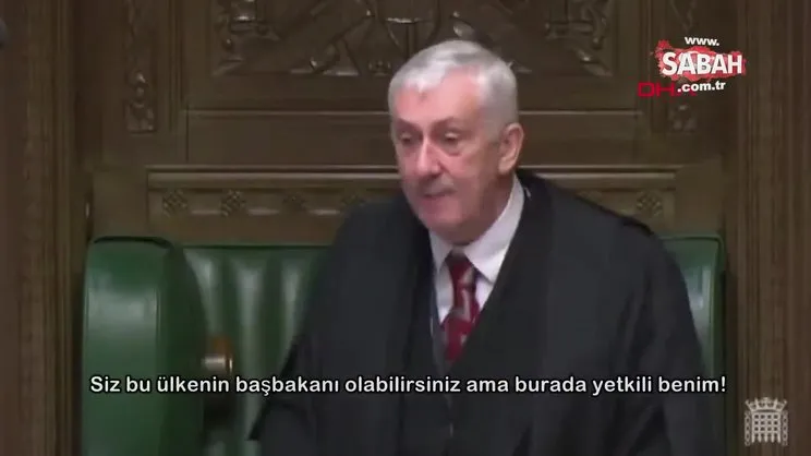 İngiltere Avam Kamarası karıştı! Meclis Başkanı'ndan Boris Johnson'a sert sözler: Otur, burada yetkili benim | Video