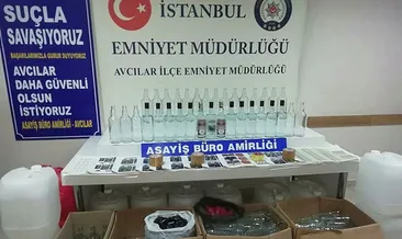 Mahalleli kokudan rahatsız olunca kaçak içki imalathanesi ortaya çıkarıldı!
