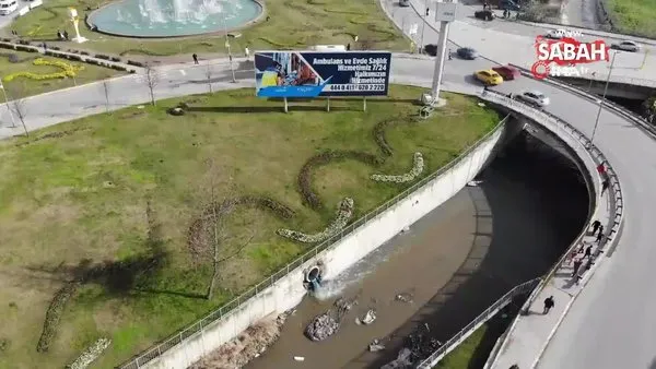 İstanbul'da çevre felaketi! Haramidere Kanalı'na karışan fabrika atığı su çevreyi kirletiyor | Video