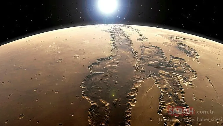 Taşan krater gölleri Mars’ın yüzeyinde kanyonlar oluşturmuş