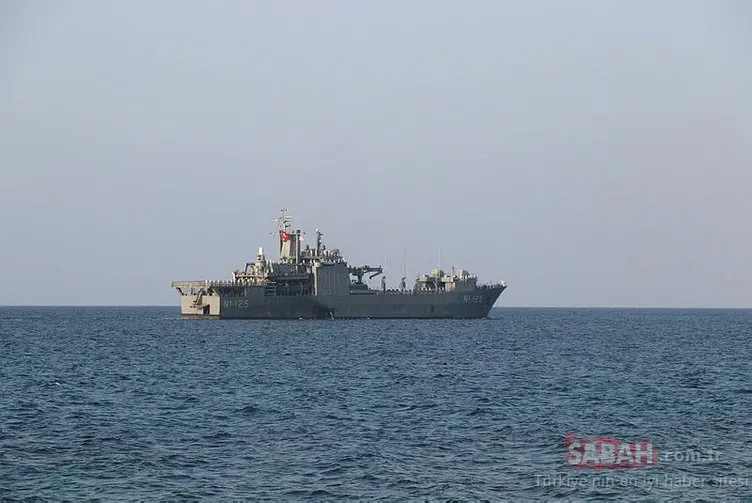 Doğu Akdeniz’deki Türk savaş gemileri Kıbrıs Türkü’nü böyle selamladı