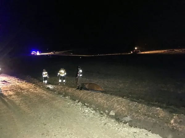 Nevşehir'de askeri uçak düştü. işte ilk fotoğraflar