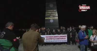 Büyük Marmara depreminde hayatını kaybedenler deprem saatinde dualarla anıldı | Video