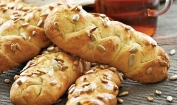 Ayçekirdekli ve saç örgülü kurabiye