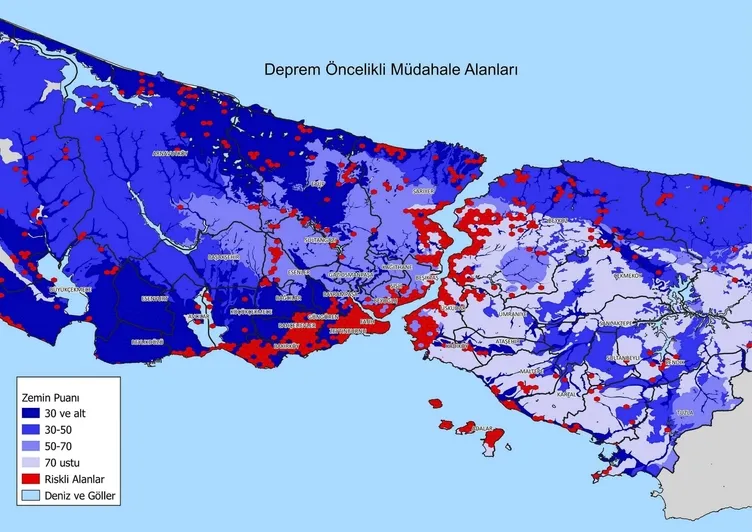 SON DAKİKA: İstanbul deprem haritası yayımlandı! İşte fay hattı bölgeleri ve yeni renkli ilçe ilçe risk haritası