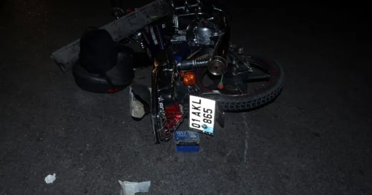 Adana’da feci kaza! Cipe çarpan motosikletli hayatını kaybetti