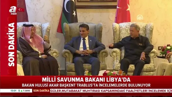 Son Dakika Haberi... Milli Savunma Bakanı Hulusi Akar'dan Libya'ya flaş ziyaret | Video