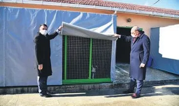 Hayvan barınağında kış bakımı yapıldı