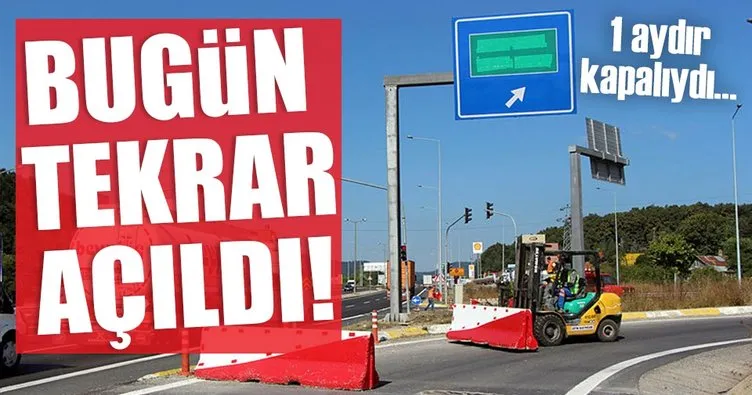 TEM’in Bolu geçişinin İstanbul yönü açıldı