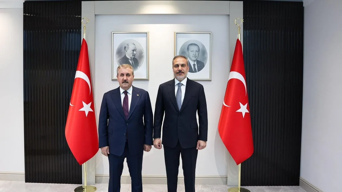 BBP Genel Başkanı Destici, Dışişleri Bakanı Fidan'ı ziyaret etti