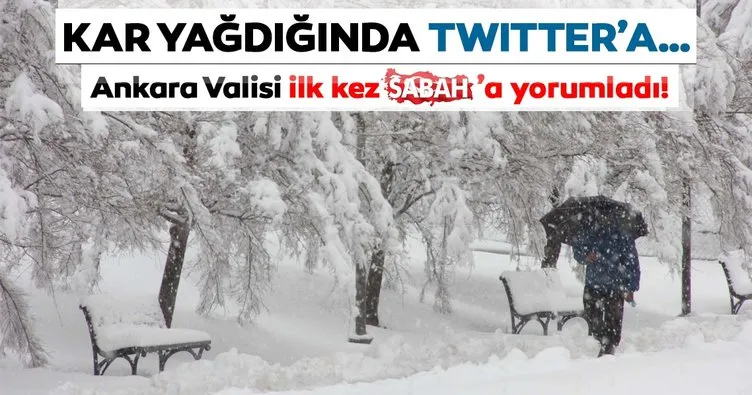 Vali Vasip Şahin kar yağdığında kendisiyle ilgili sosyal medyada yazılanları Sabah’a yorumladı…