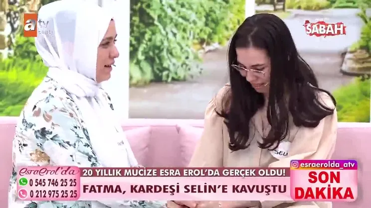Esra Erol’da 20 yıllık mucize gerçek oldu! Hem ablasına hem babasına kavuştu!