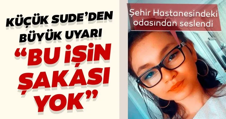 Koronavirüse yakalanan diyabet hastası 13 yaşındaki Sude Erdoğan’dan çağrı