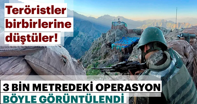 Komandolardan 3 bin metrede operasyon