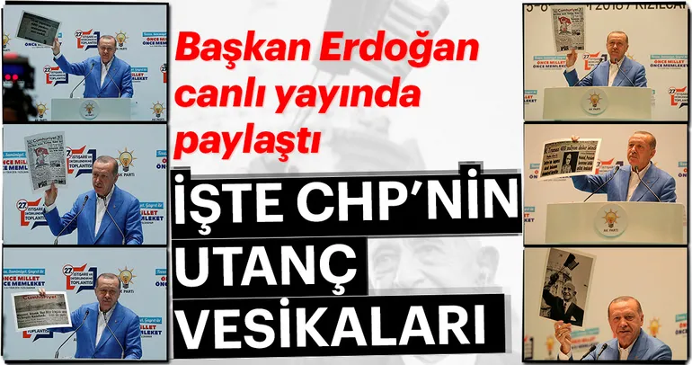 İşte CHP’nin utanç vesikaları