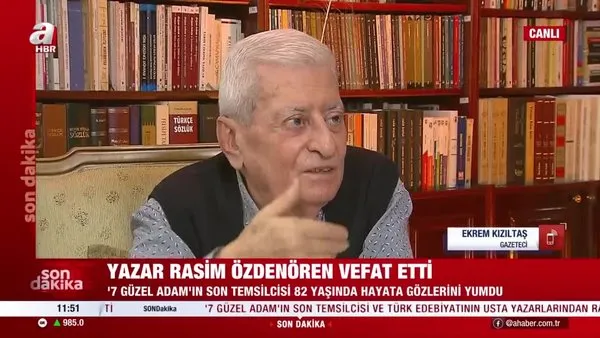 Usta yazar Rasim Özdenören'i kaybettik! Gazeteci Ekrem Kızıltaş: 