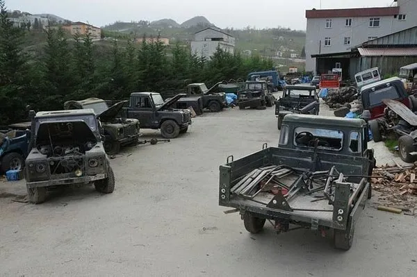 Hurdadan askeri araçları alıp şahesere çeviriyor!