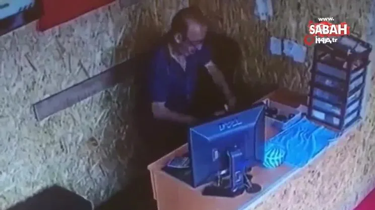 Bir gün önce başladığı iş yerinin kasasını soydu | Video