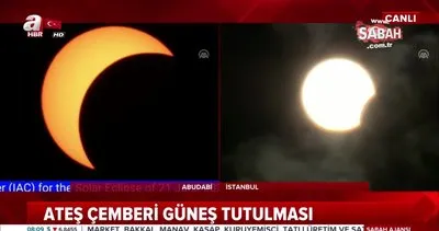Son dakika: Dünyanın heyecanla beklediği ’Ateş çemberi güneş tutulması ’Türkiye’den böyle izlendi | Video