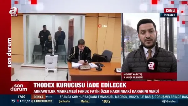 Son Dakika: Thodex kurucusu Fatih Özer iade edilecek | Video