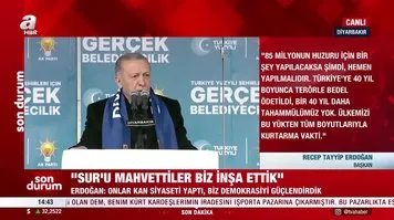 Başkan Erdoğan'dan Diyarbakır mitinginde önemli açıklamalar