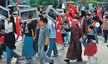 Minikler Gazze’deki zulme karşı yürüdü #kirsehir