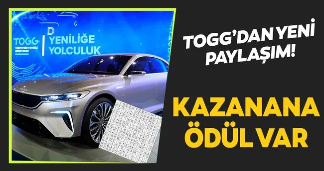 Togg Dan Yeni Paylasim Kazanana Odul Var Son Dakika Haberler