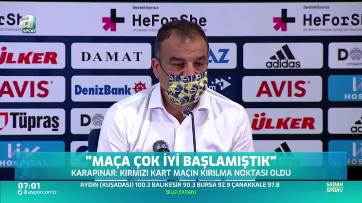 Fenerbahçe-Kayserispor maç sonu açıklamalar