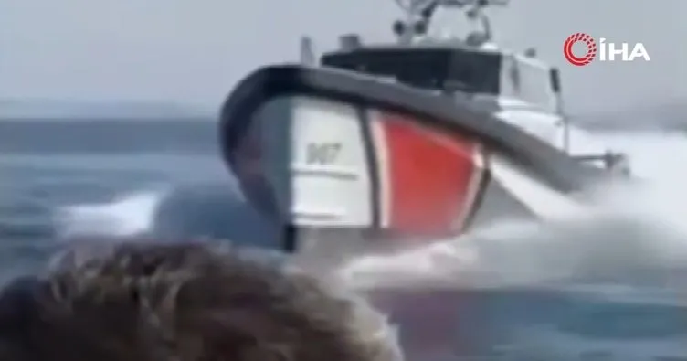 Son dakika: Yunan gemisine Türk Sahil Güvenliği’nden müdahale...