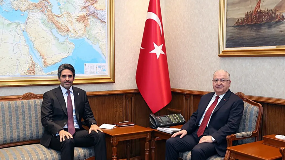 Bakan Güler, Katar'ın Ankara Büyükelçisi ile görüştü