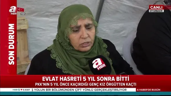 Bir anne daha evladına kavuştu! PKK'nın 5 yıl önce kaçırdığı genç kız örgütten kaçtı...