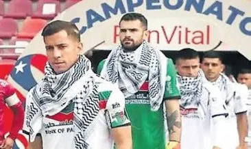 Şili ekibinden Filistin mesajı