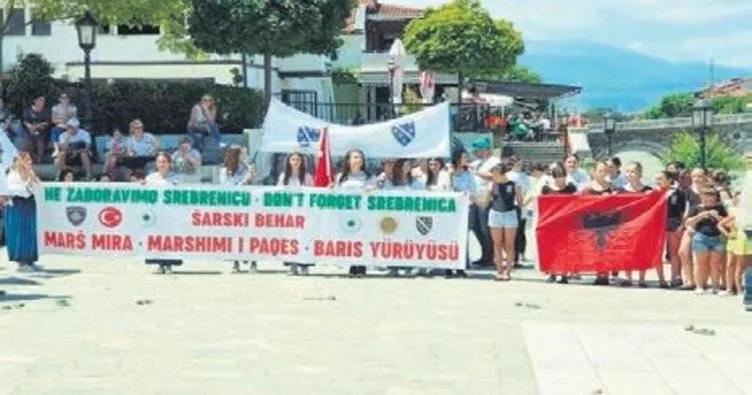 Prizrenliler Srebrenitsa kurbanları için yürüdü