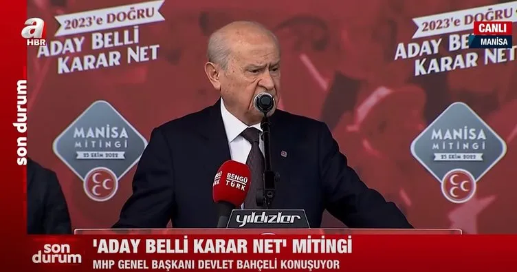 Son dakika... Devlet Bahçeli: Kılıçdaroğlu adayım diyemiyor