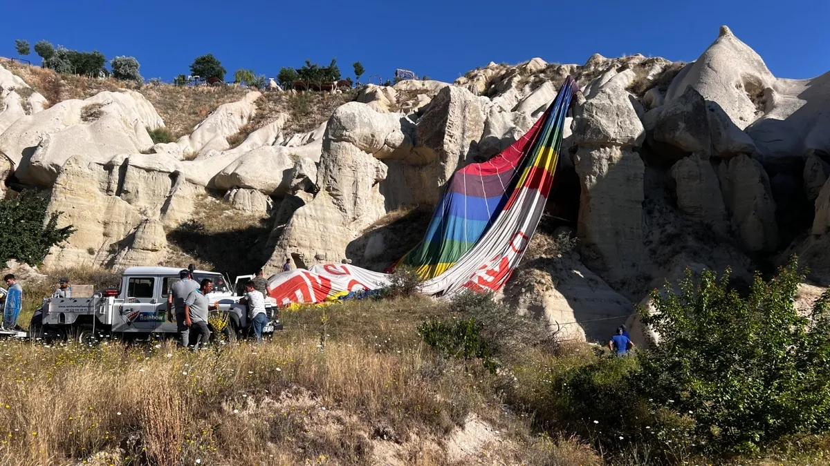 Kapadokya’da balon faciasından dönüldü