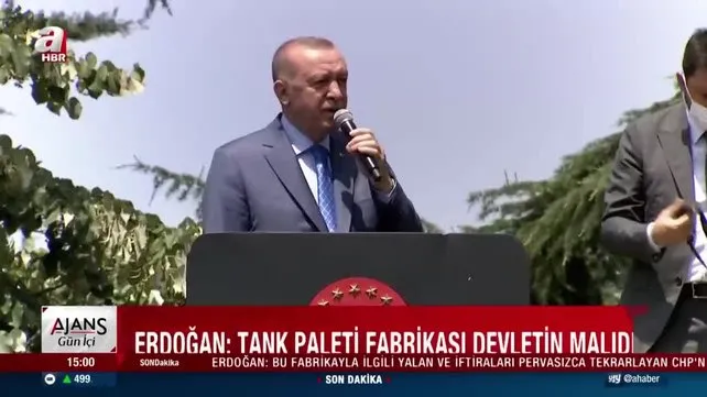 SON DAKİKA: Başkan Erdoğan: Tank palet fabrikası devletin malıdır