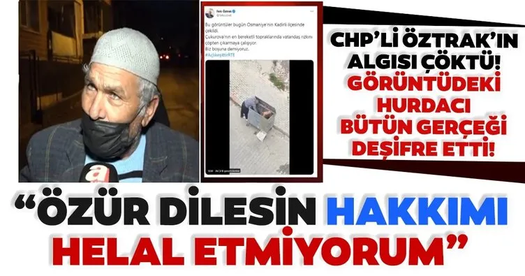 Son dakika: CHP’li Faik Öztrak’ın ’çöp’ algısı çöktü! Hurdacı Arif Karaköse gerçeği A Haber’le paylaştı!