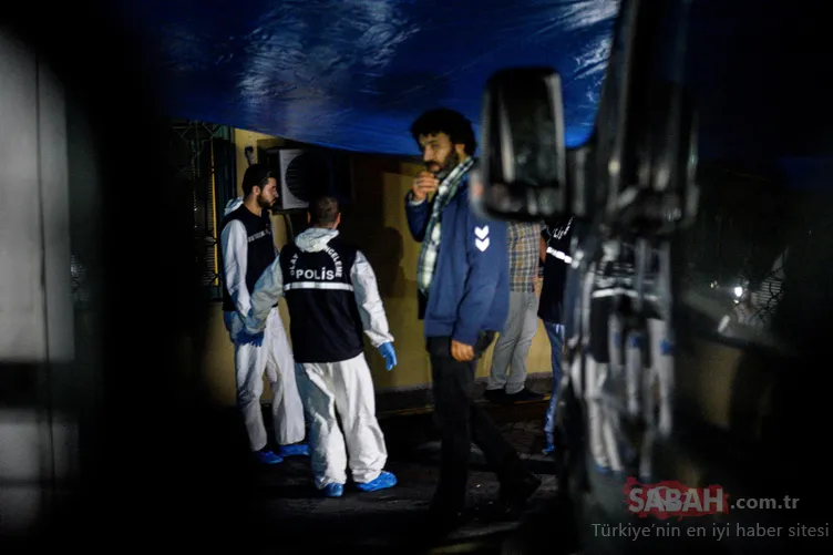 Konsoloslukta arama bitti! Polislerin üzerinde kırmızı lekeler