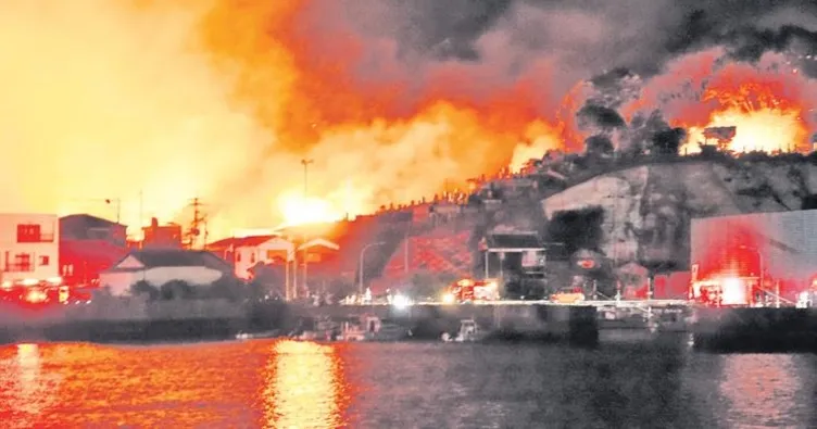 Japonya’da yangın: 170 bina kül oldu