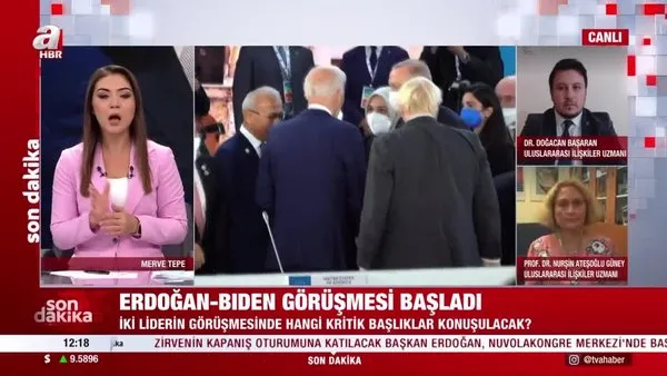 Son dakika! Başkan Erdoğan- Biden görüşmesi başladı. İşte ilk görüntüler