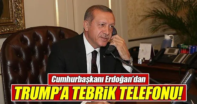 Erdoğan’dan Trump’a tebrik telefonu!