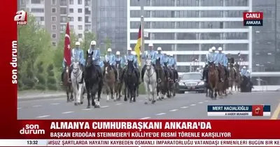 Başkan Erdoğan resmi törenle karşıladı! Almanya Cumhurbaşkanı Ankara’da | Video
