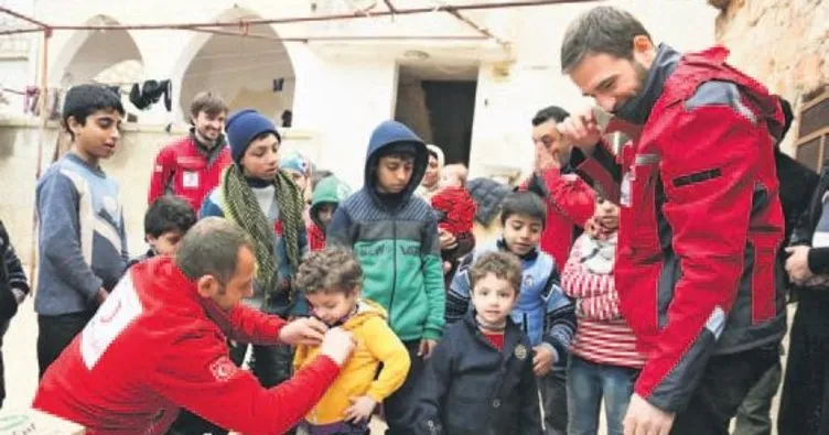 Türk Kızılayı’ndan Suriyelilere 188 araçlık yardım ulaştırıldı