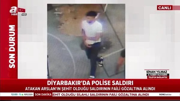 Diyarbakır'da polise saldırı! Atakan Arslan'ın şehit olduğu saldırının faili gözaltına alındı! | Video
