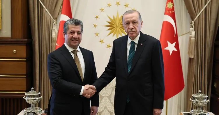 Başkan Erdoğan, Barzani’yi kabul etti