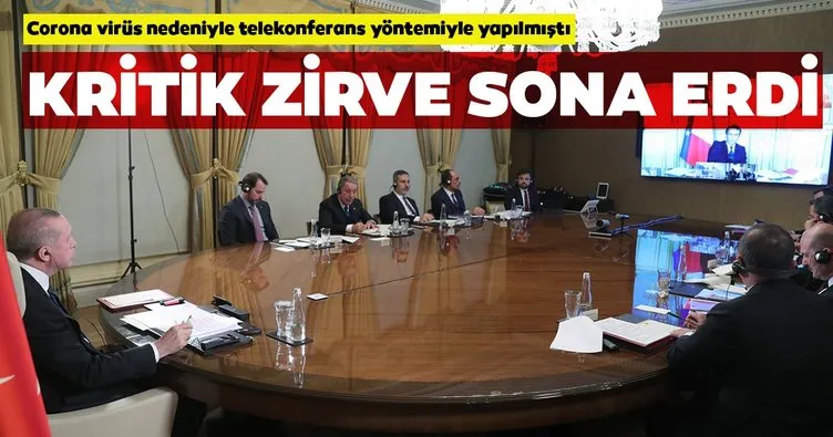 Son dakika: Cumhurbaşkanı Erdoğan’ın, Almanya, İngiltere ve Fransa liderleriyle yaptığı telekonferans sona erdi