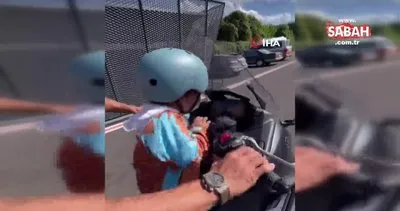 Kenan Sofuoğlu’nun 3 yaşındaki oğlu motosikletle piste çıktı! O anlar sosyal medyada gündem oldu | Video